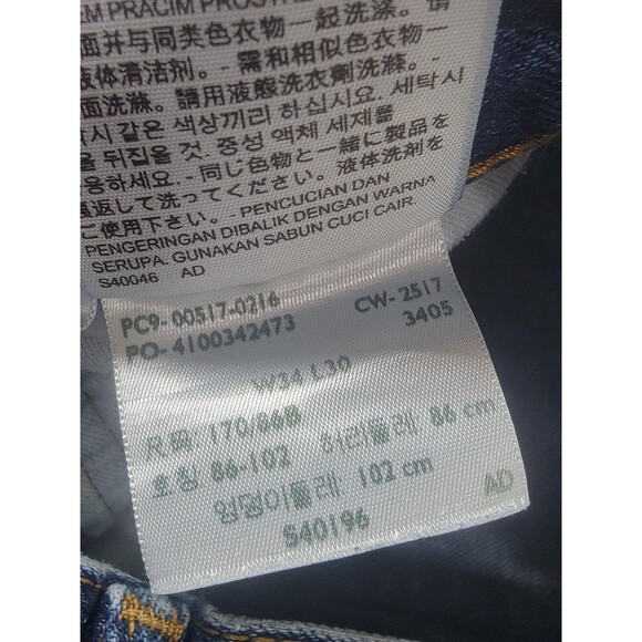 Levis 517 Jeans Mens 34x30 Blue Denim Bootcut Five Pocket Zip Fly Classic Fit - Picture 11 of 14